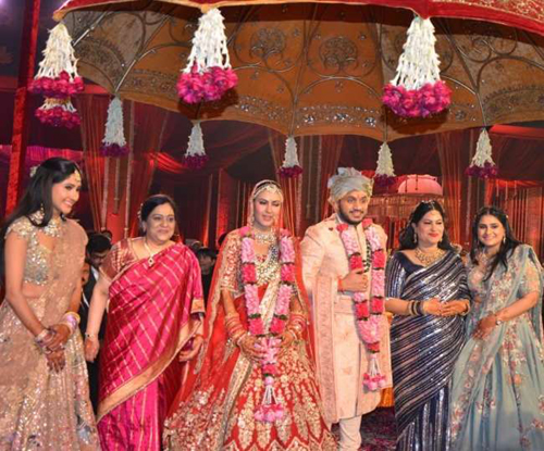 MLA Aditi Singh Sister Marriage: अखिलेश दास के बेटे के संग लिए फेरे