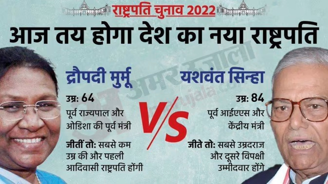 आज होगी 15वें राष्ट्रपति के नाम की घोषणा, सुबह 11 बजे शुरू होगी वोटों की गिनती