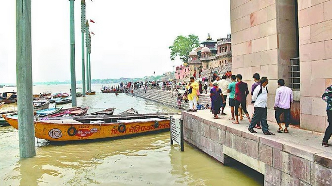 मिर्जापुर से बलिया तक गंगा के जलस्तर में बढ़ोतरी