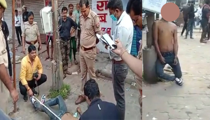 Kanpur: बीच बाजार खंभे से लटकता मिला युवक शव, घुटने जमीन पर थे, गले में पड़ा था जूते के फीते का फंदा