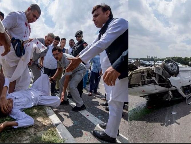 Akhilesh Yadav Convoy Accident: अखिलेश यादव का काफिला दुर्घटनाग्रस्त, घायलों को अस्पताल में किया गया भर्ती