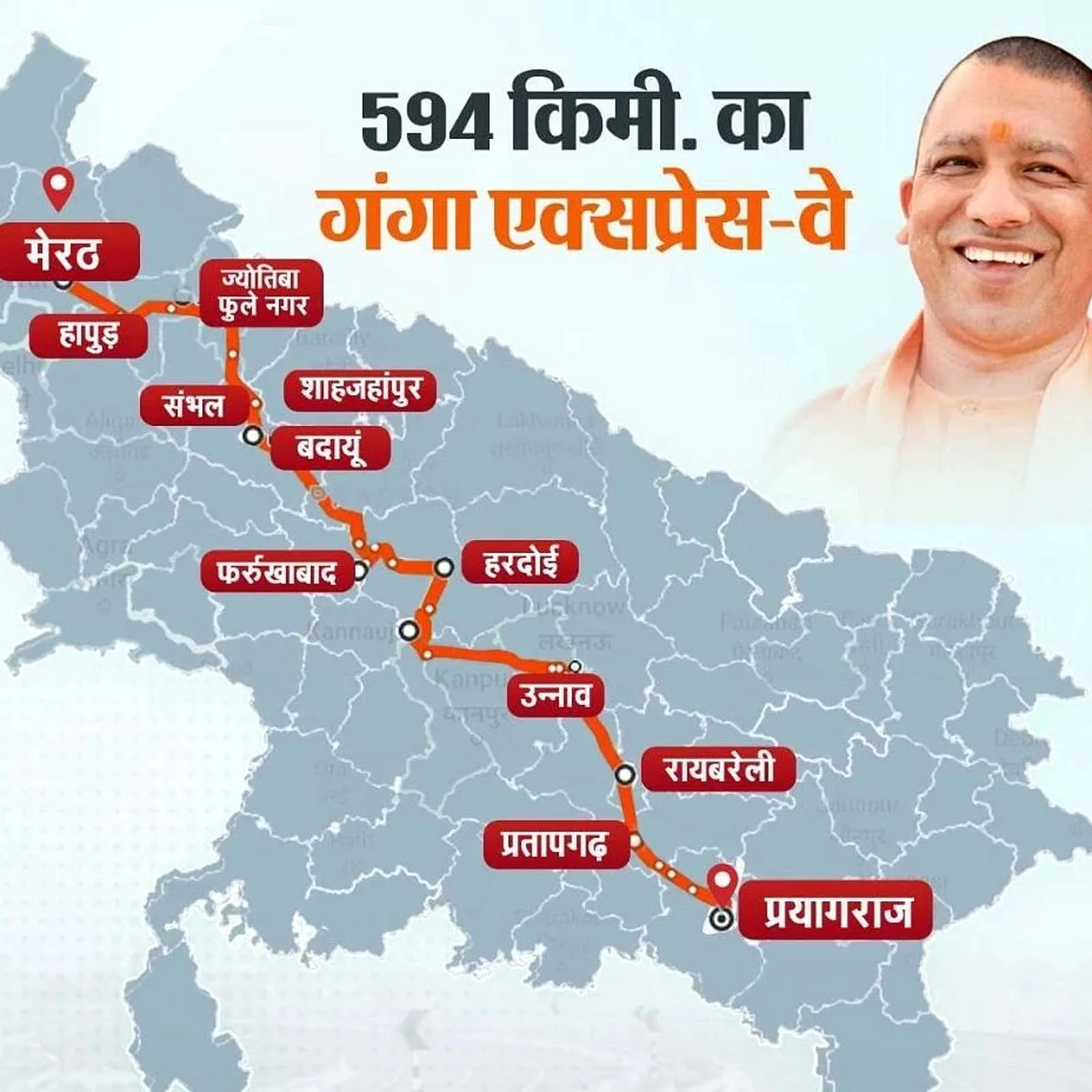 Ganga Expressway:  UP में होगा सबसे लंबा एक्सप्रेसवे, 22 जिलों से होंगा कनेक्ट