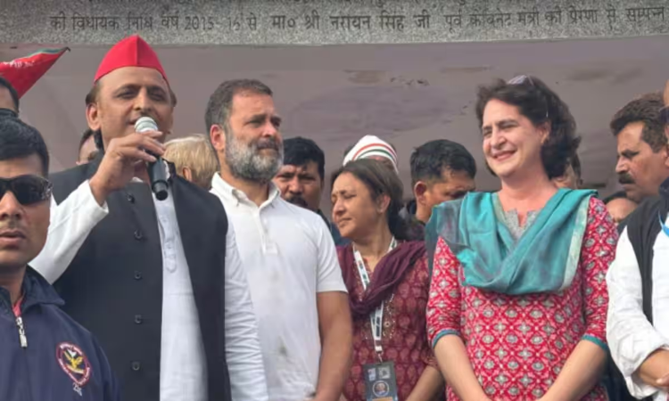 Rahul Gandhi Nyay Yatra: फिर मंच पर एक साथ आए ‘UP के लड़के’, राहुल की यात्रा में पहुंचे अखिलेश